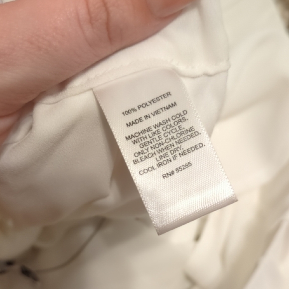 Express white high rise pleated flowy mini skort - Picture 6 of 8